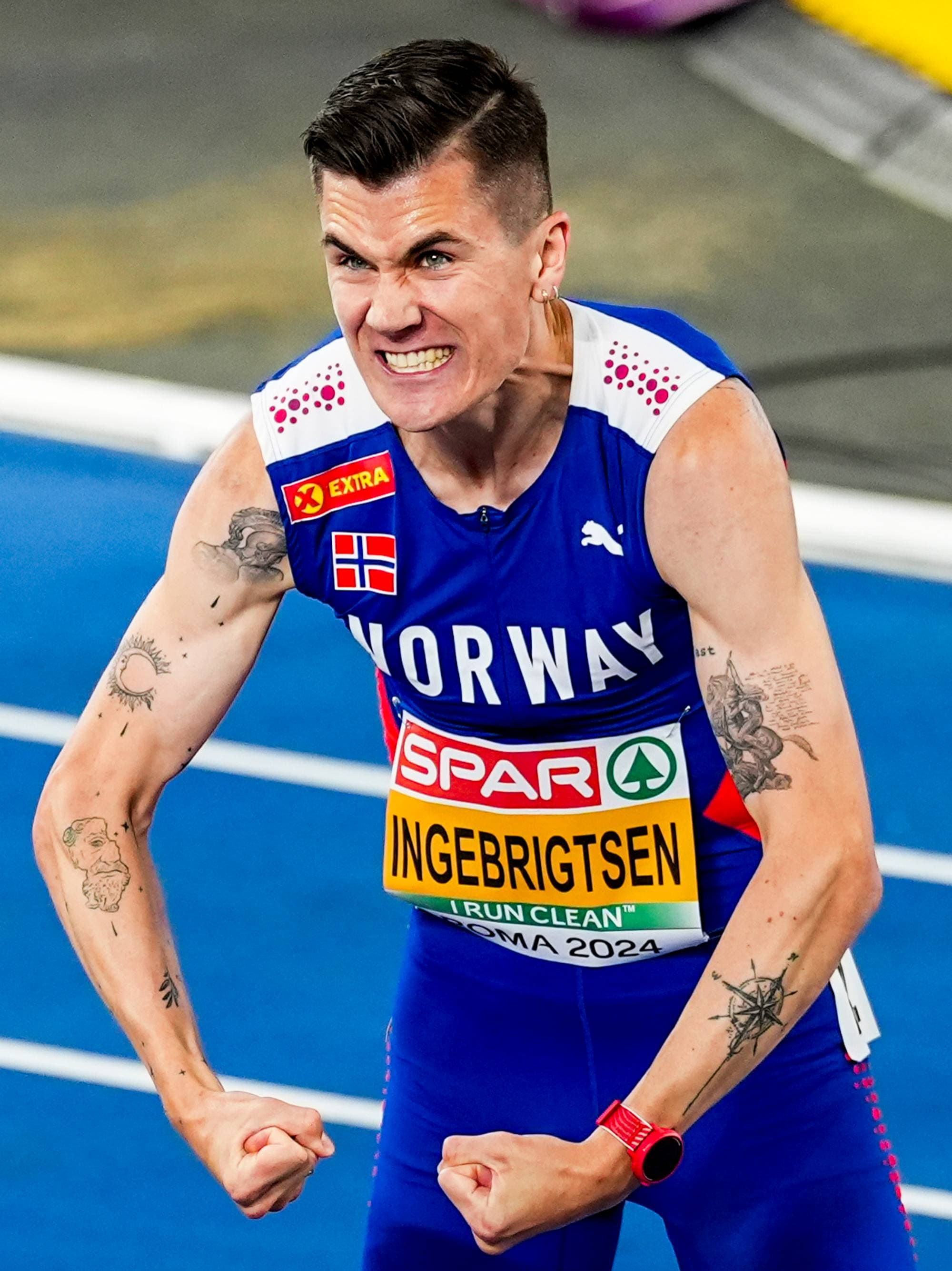Jakob Ingebrigtsen viste muskler under Em i Roma i 2024