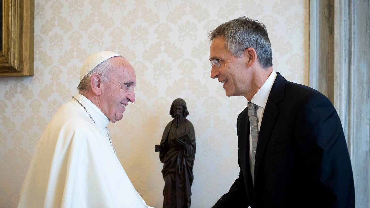 Stoltenberg om paven: – Han talte de svakes sak