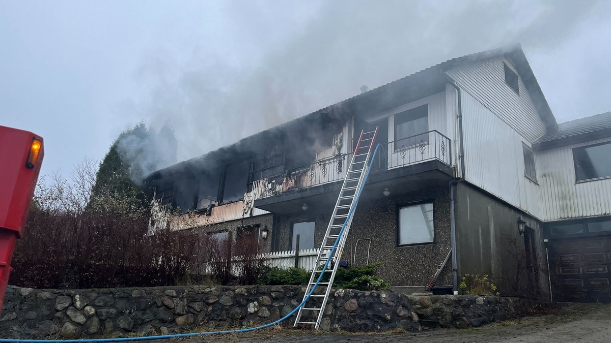 Kontroll på boligbrann på Ålgård