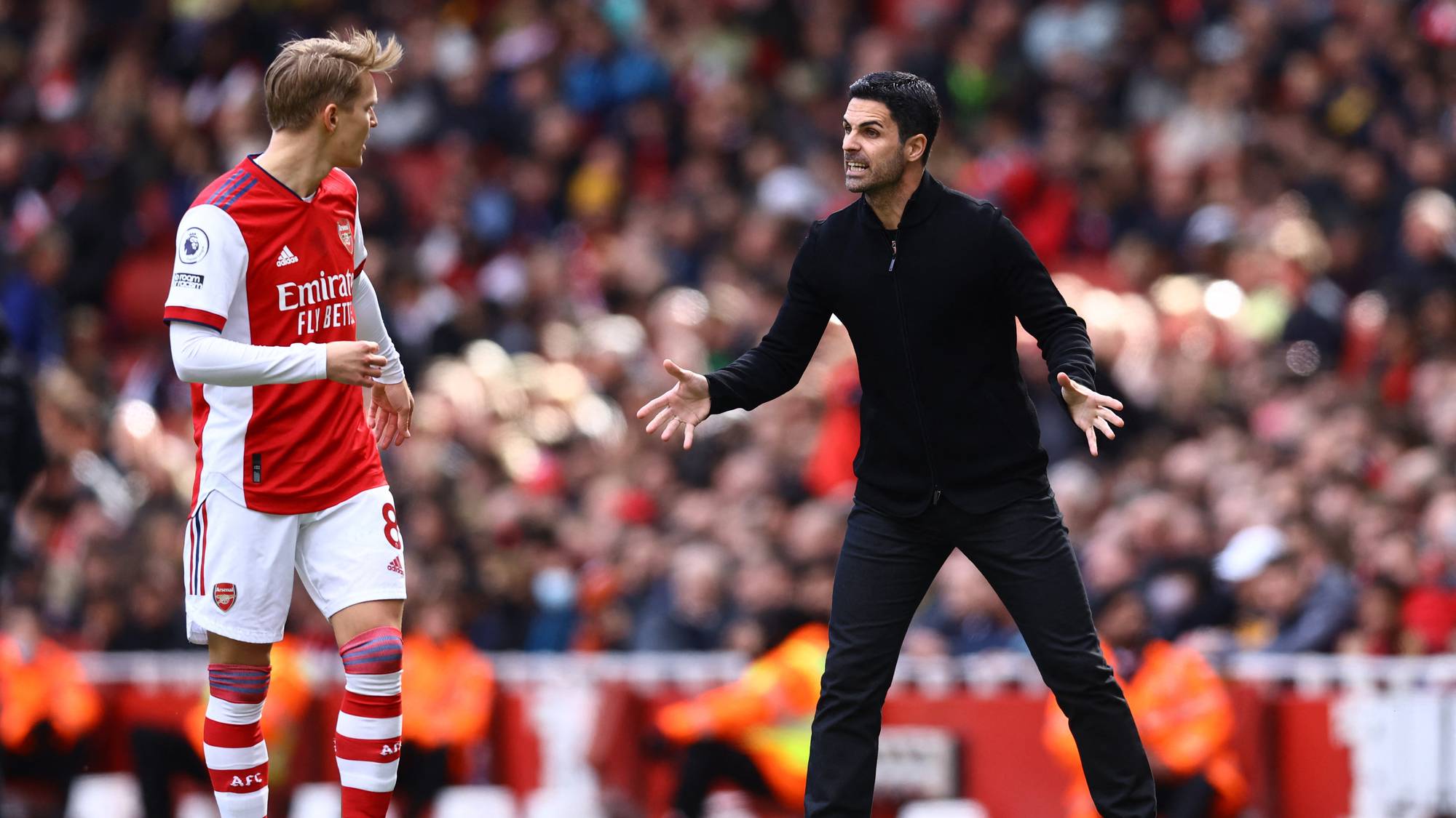 Ødegaard og Arteta