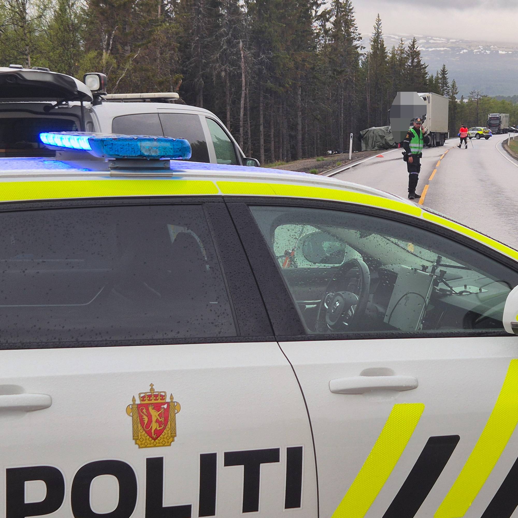 politi på åsted