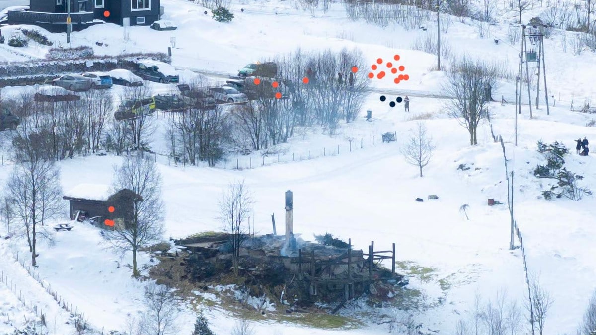 Nye foto viser: Her skaut han mot politiet, bilar og nabohus