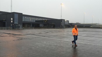 Direktør for Rygge Sivile Lufthavn AS, Pål Tandberg, er en av fire ansatte som er igjen på Rygge.