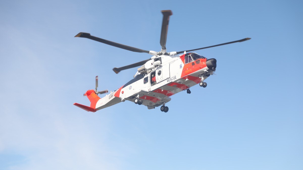 Redningshelikopteret hentet fisker i Lofoten