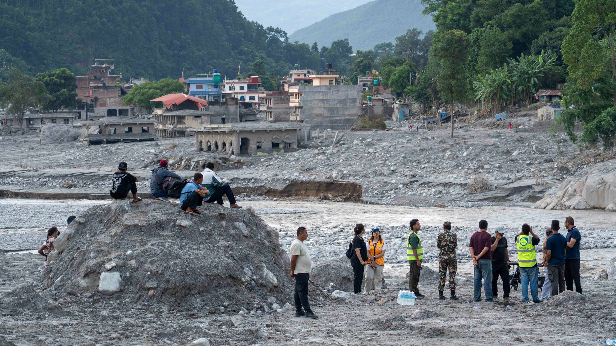 NRK-reporter i Trishuli i Nepal