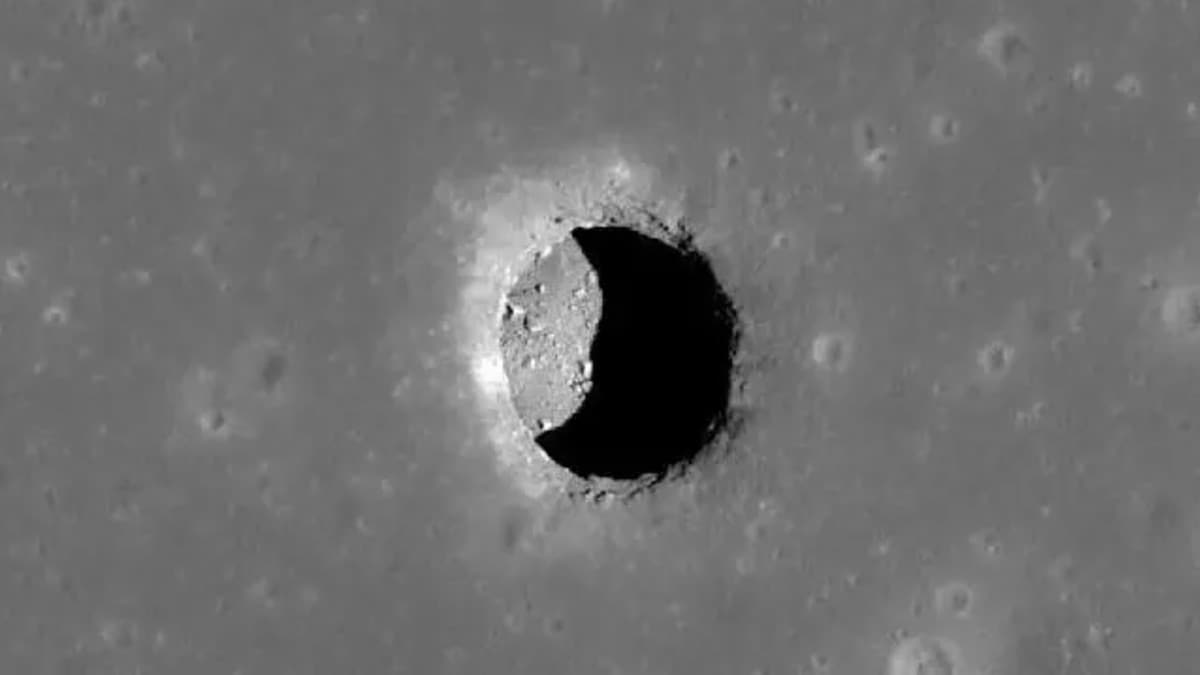 Forskerne mener de har funnet en hule på månen