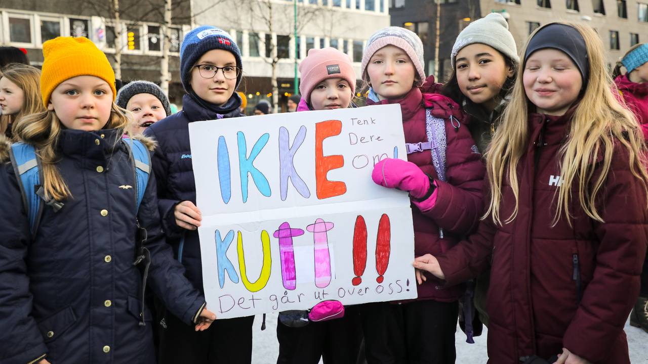 Skoledemonstrasjon i Tromsø