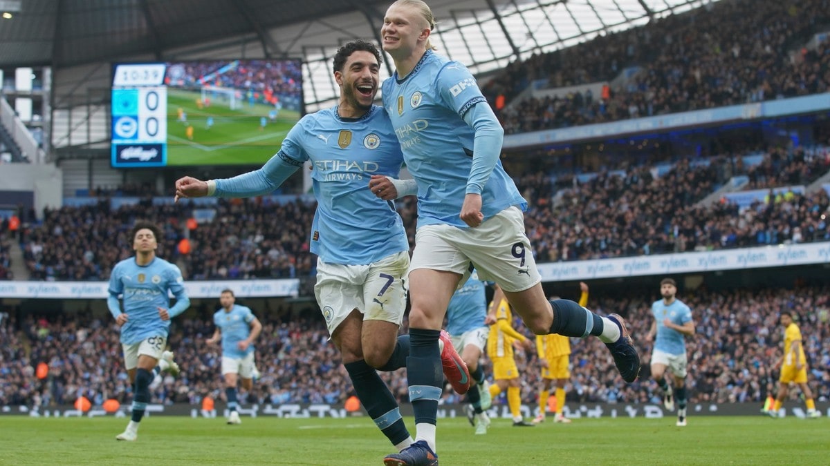 Haaland-scoring ikke nok for Manchester City – spilte 2-2 mot Brighton