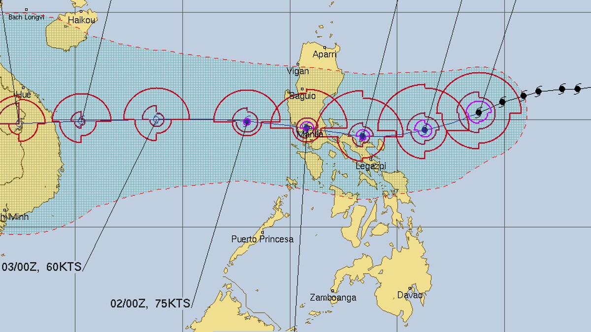 Tyfon herjer på Filippinene