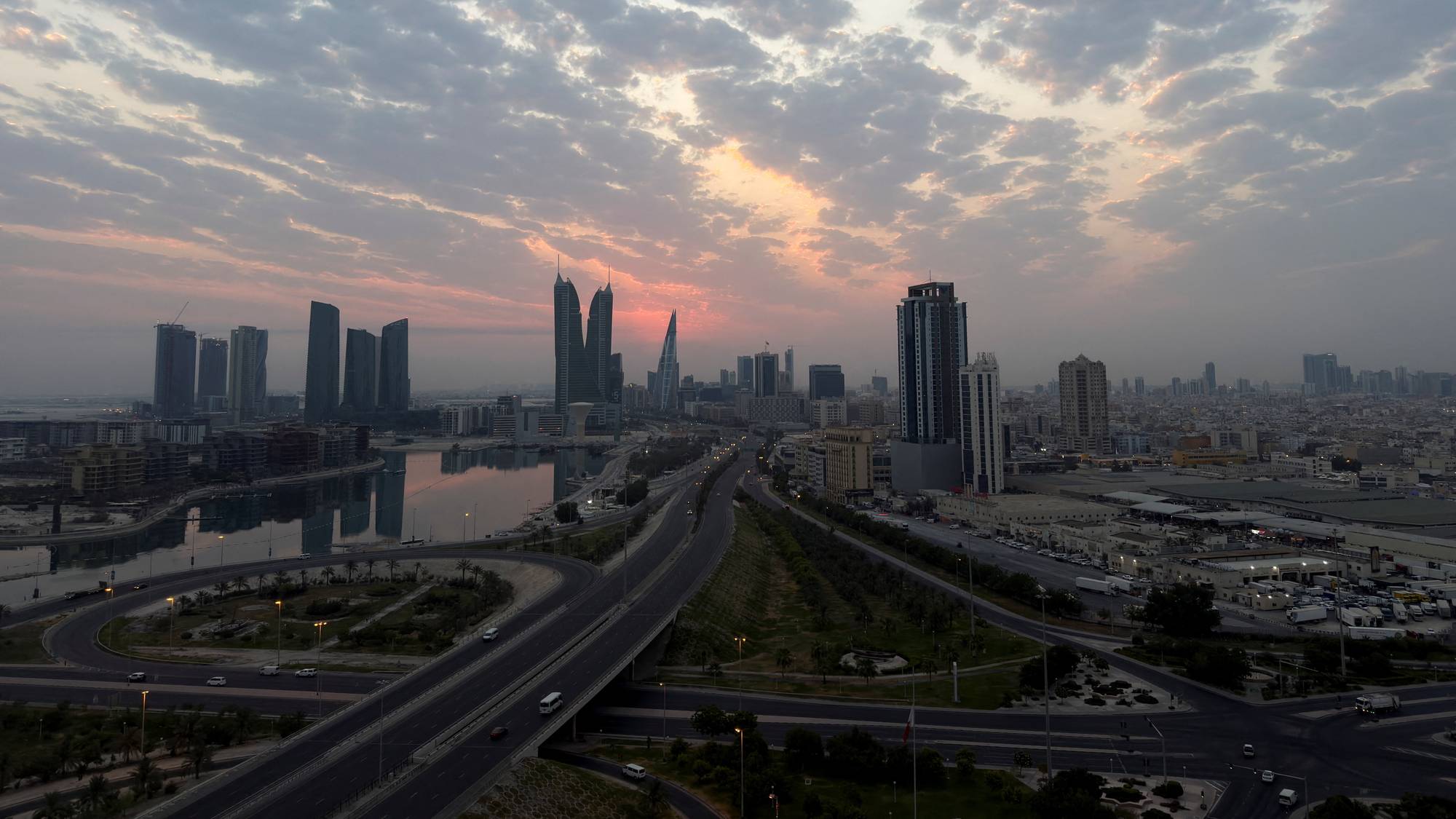 Bildet av Manama, hovedstaden i Bahrain.