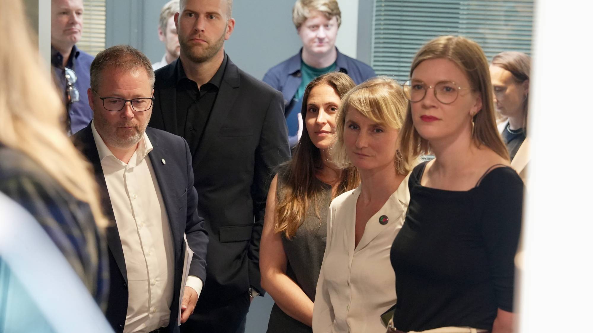 De fire samarbeidspartiene Sp, MDG, Sv og Rødt