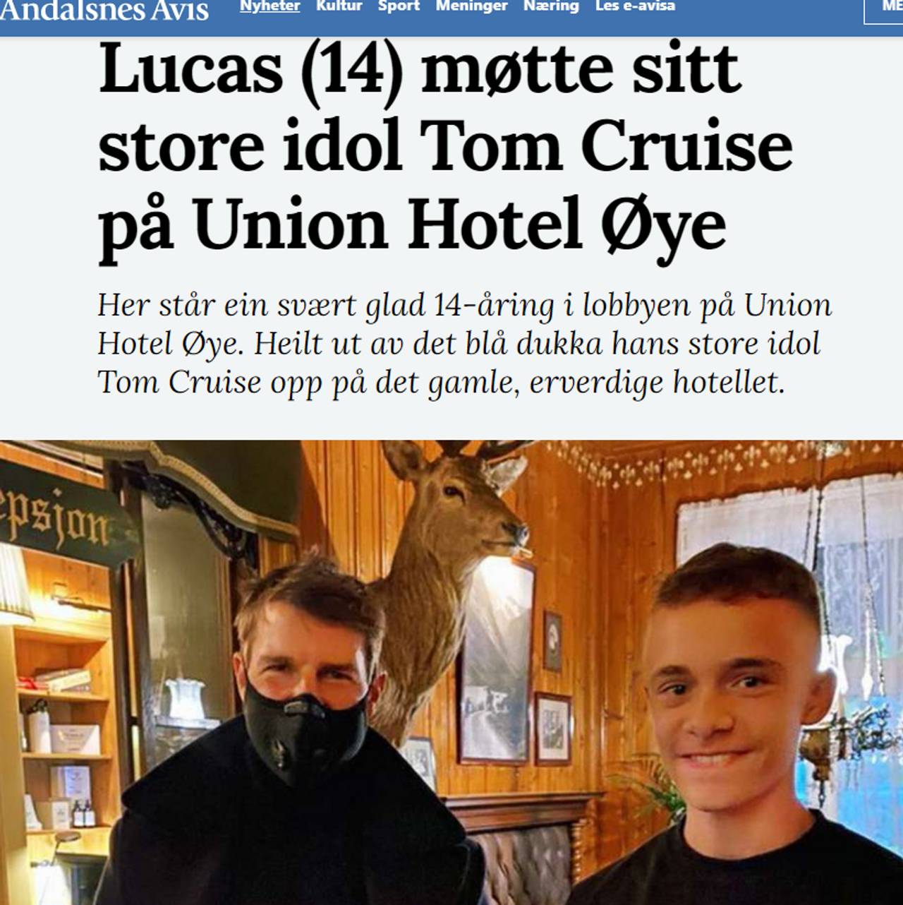 Lucas møtte Tom Cruise