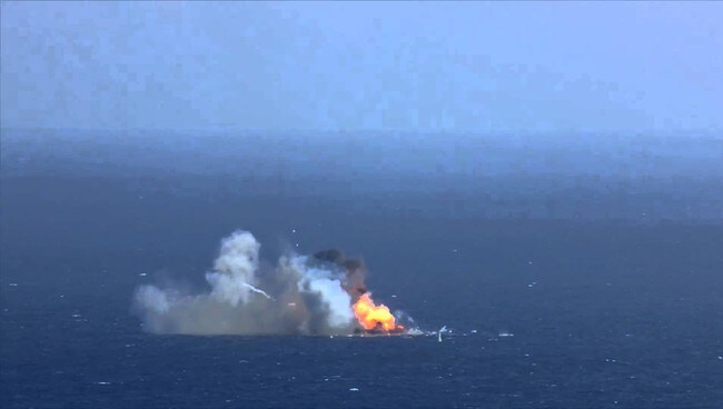 Falcon 9 styrter under landing