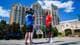 Foto: Fredrik Varfjell / Fredrik Varfjell / NTB Spilleransvarlig Brede Hangeland møter pressen utenfor spillerhotellet Grandover Resort i Greensboro.