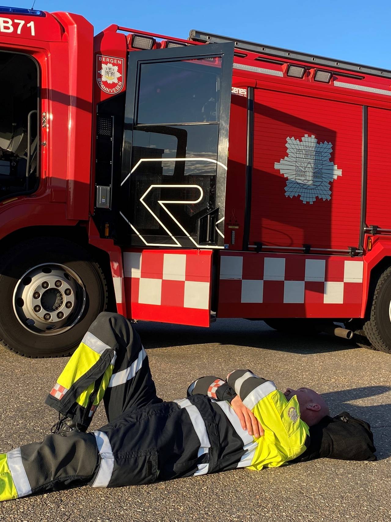 Utslitt brannmann på Sotra