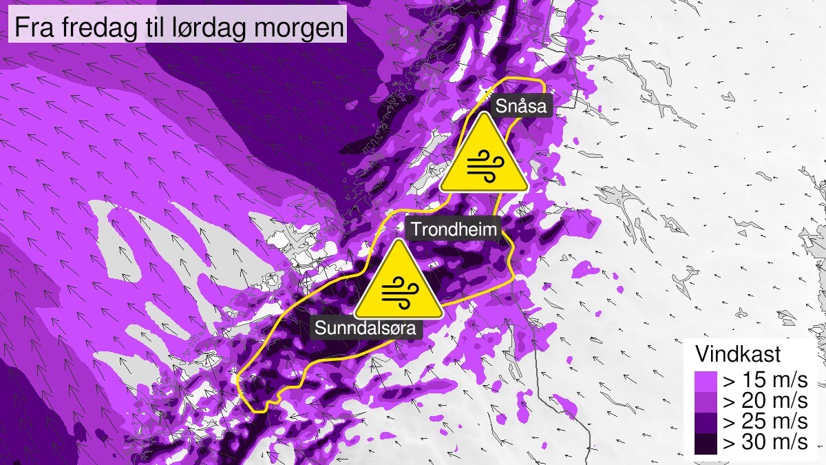 Ventar kraftige vindkast i indre strok av Møre og Romsdal
