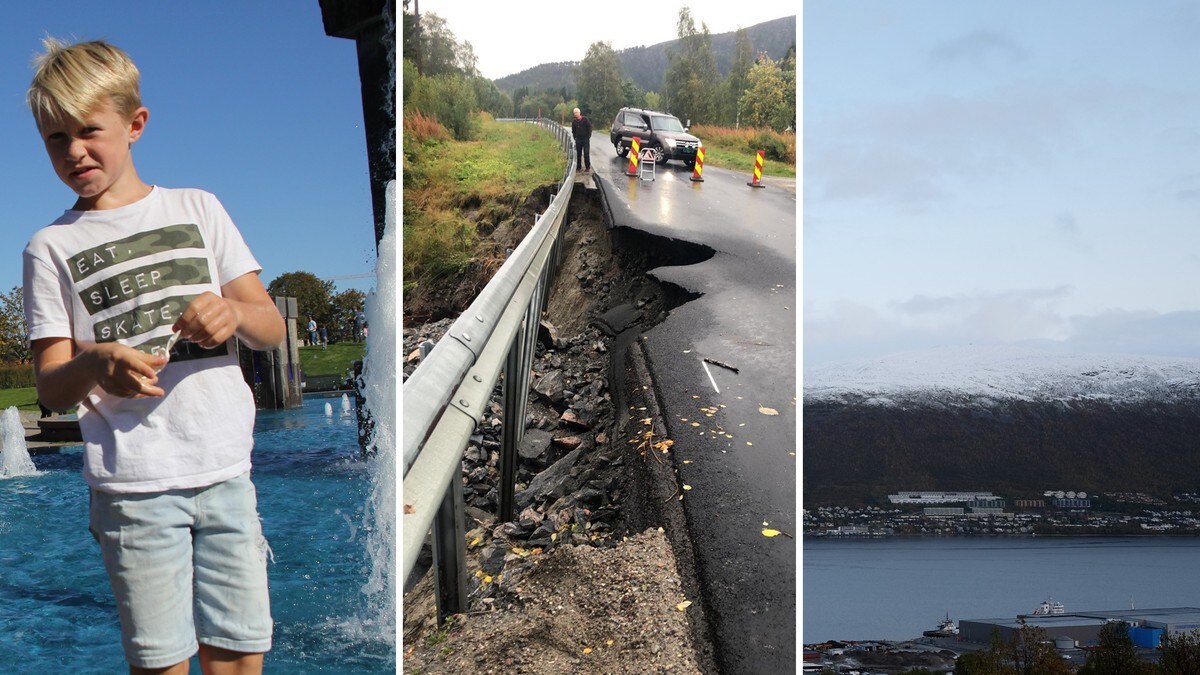 Luftmur splitter Norge: Sommer i sør, høljregn i midten og vinter i nord