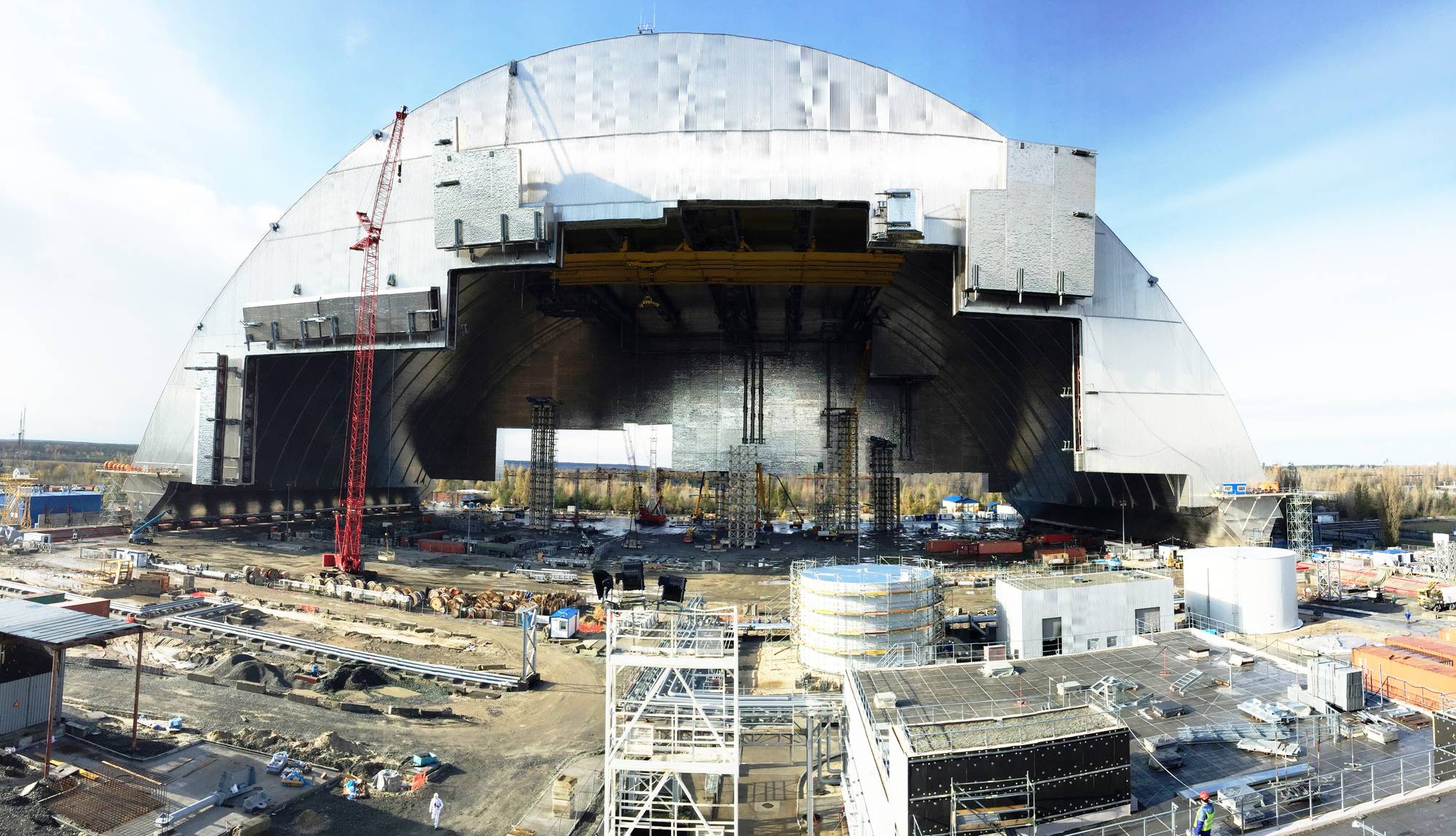 Stålsarkofagen i Tsjernobyl 