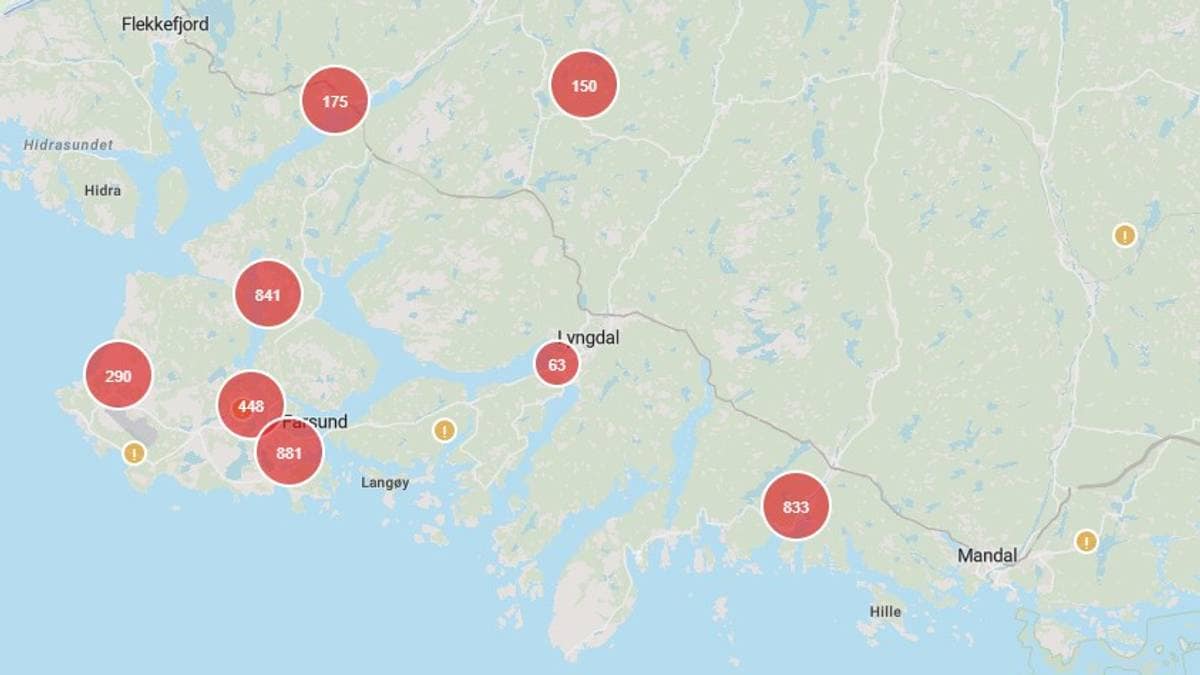 Over 4000 uten strøm