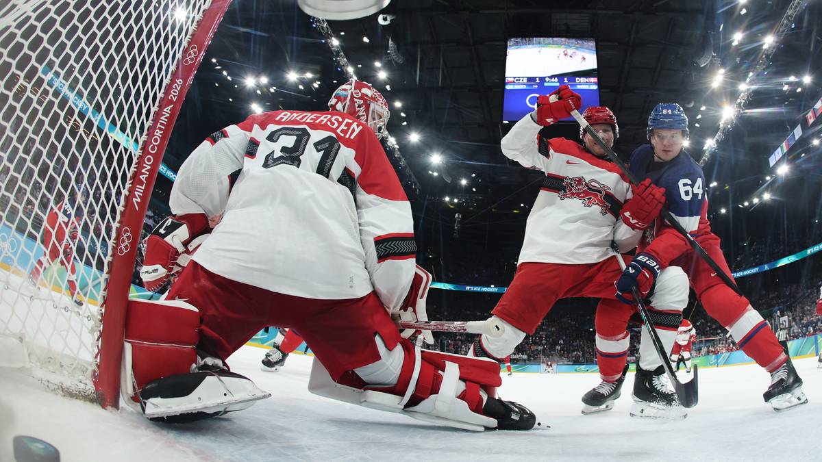 Tsjekkia måtte slite for å slå ut Danmark i OL-ishockeyen