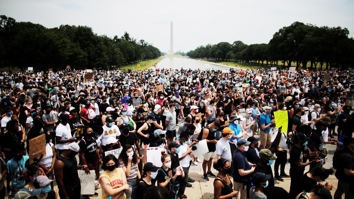 Rekordmange i protest i Washington