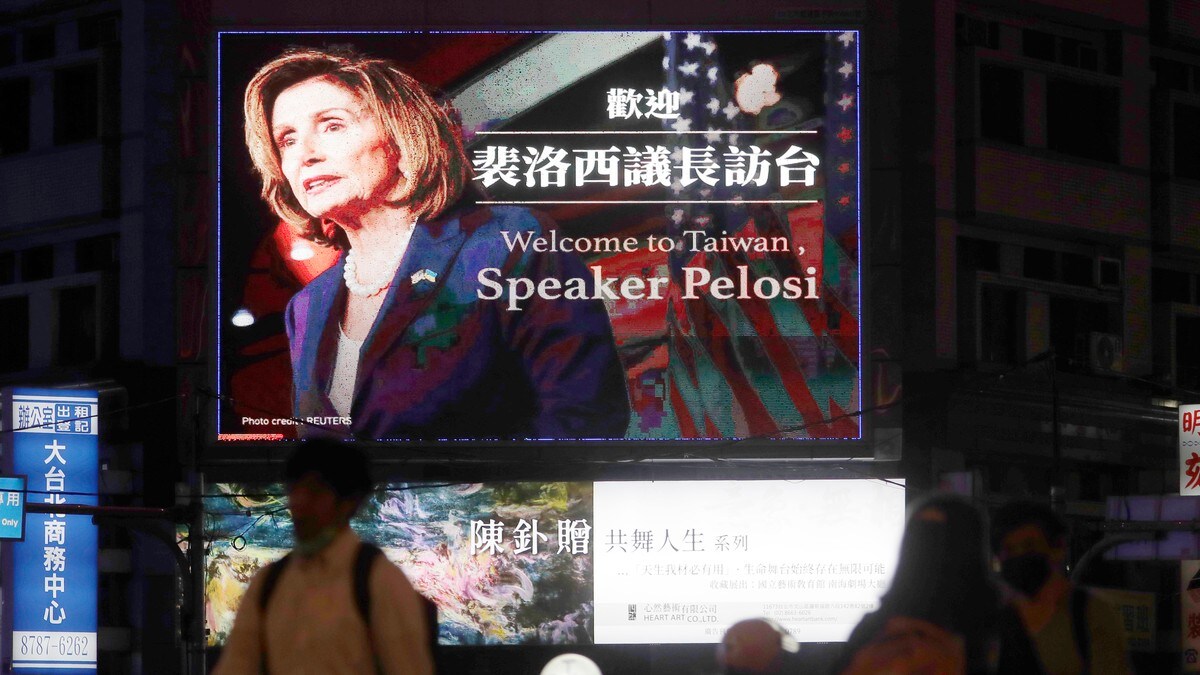 Pelosi: Solidaritet med Taiwan viktigere