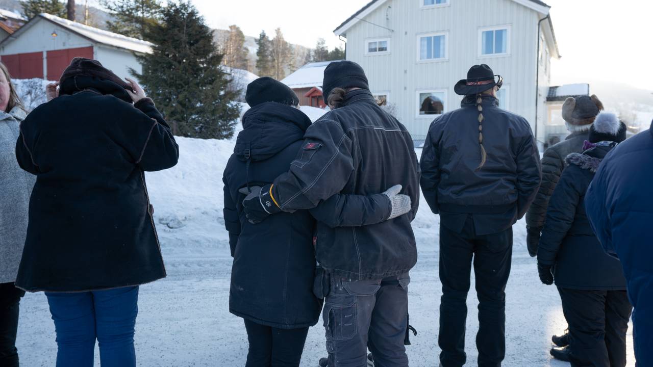 Mange møtte opp da Trond Bjerkestuen skulle begraves