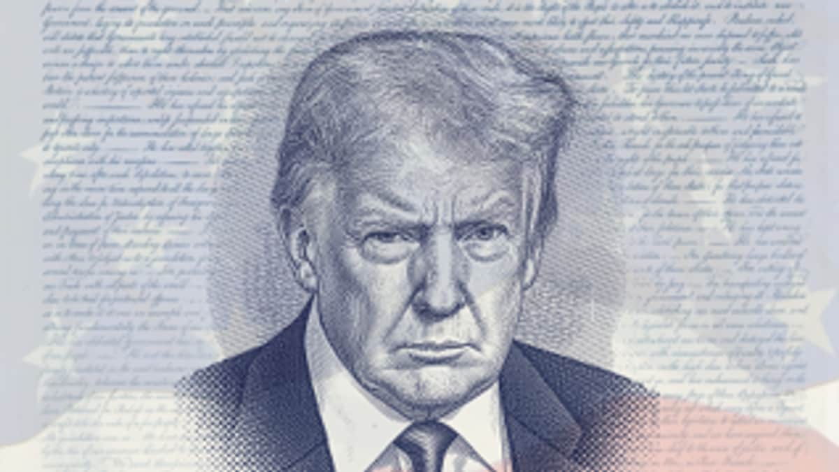 Bilde av Trump i nye pass