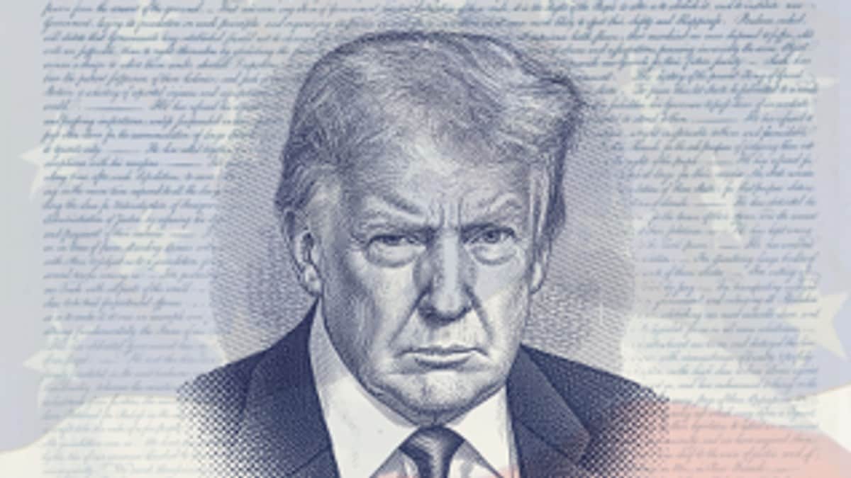 Bilde av Trump i nye pass