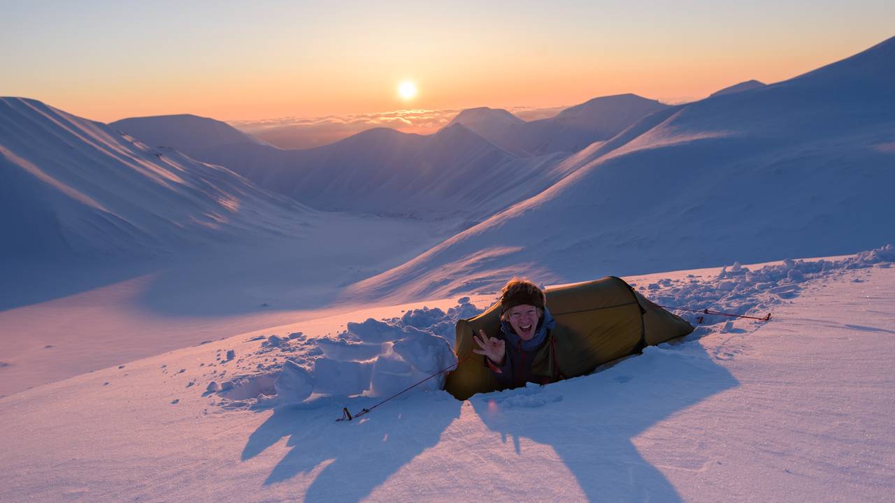 Stian Aadland på Svalbard