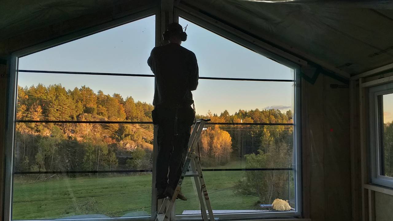 Oppussing inne med utsikt