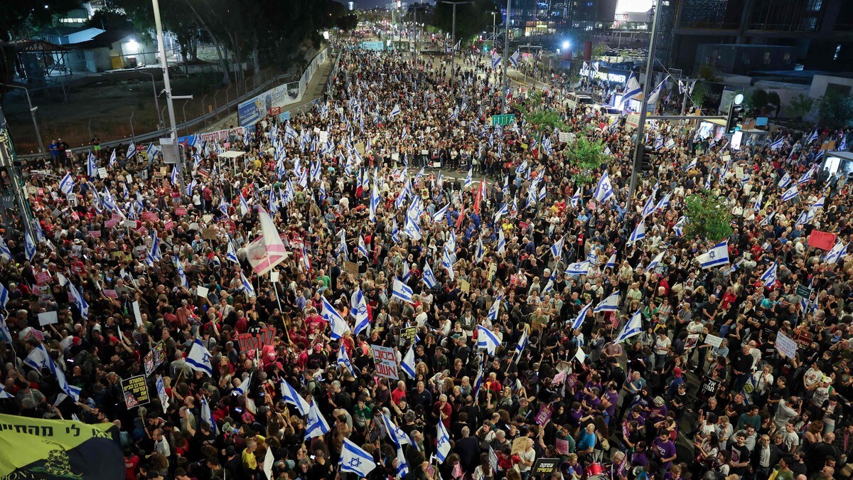 Titusener demonstrerte i Tel Aviv