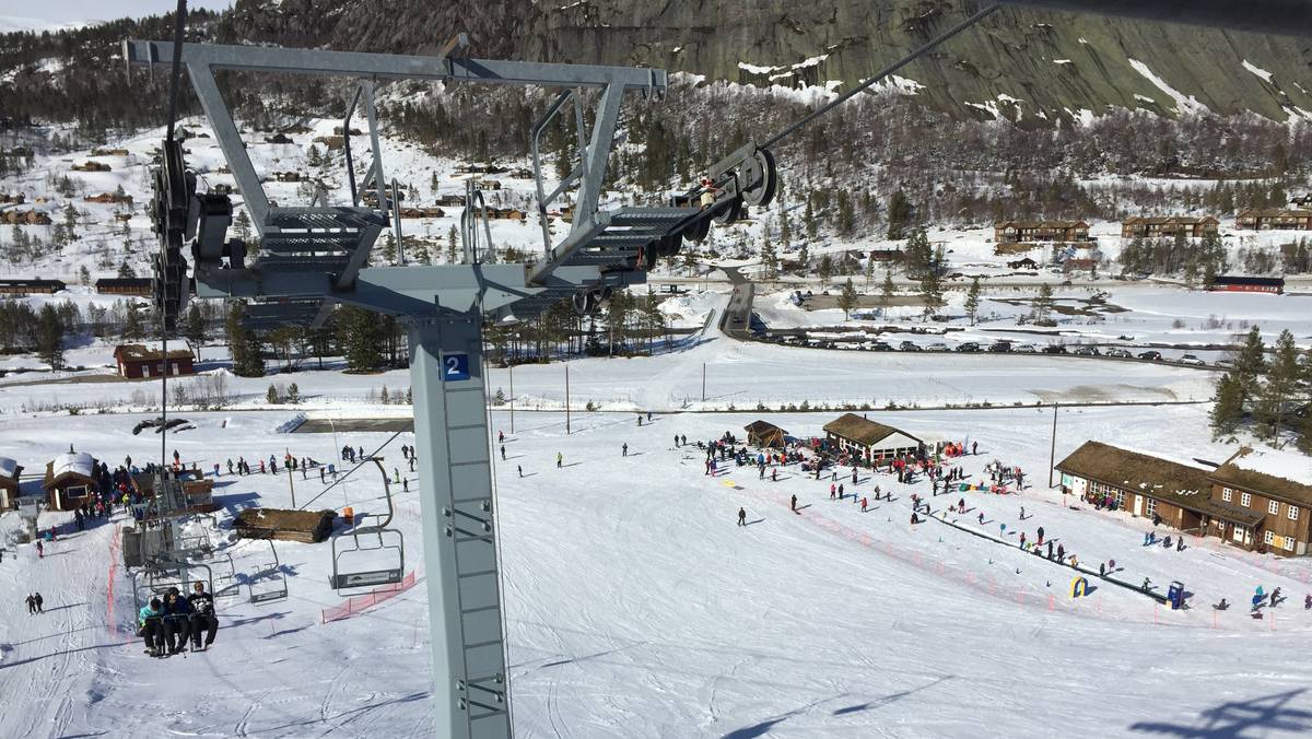Stolheisen står på Brokke alpinsenter