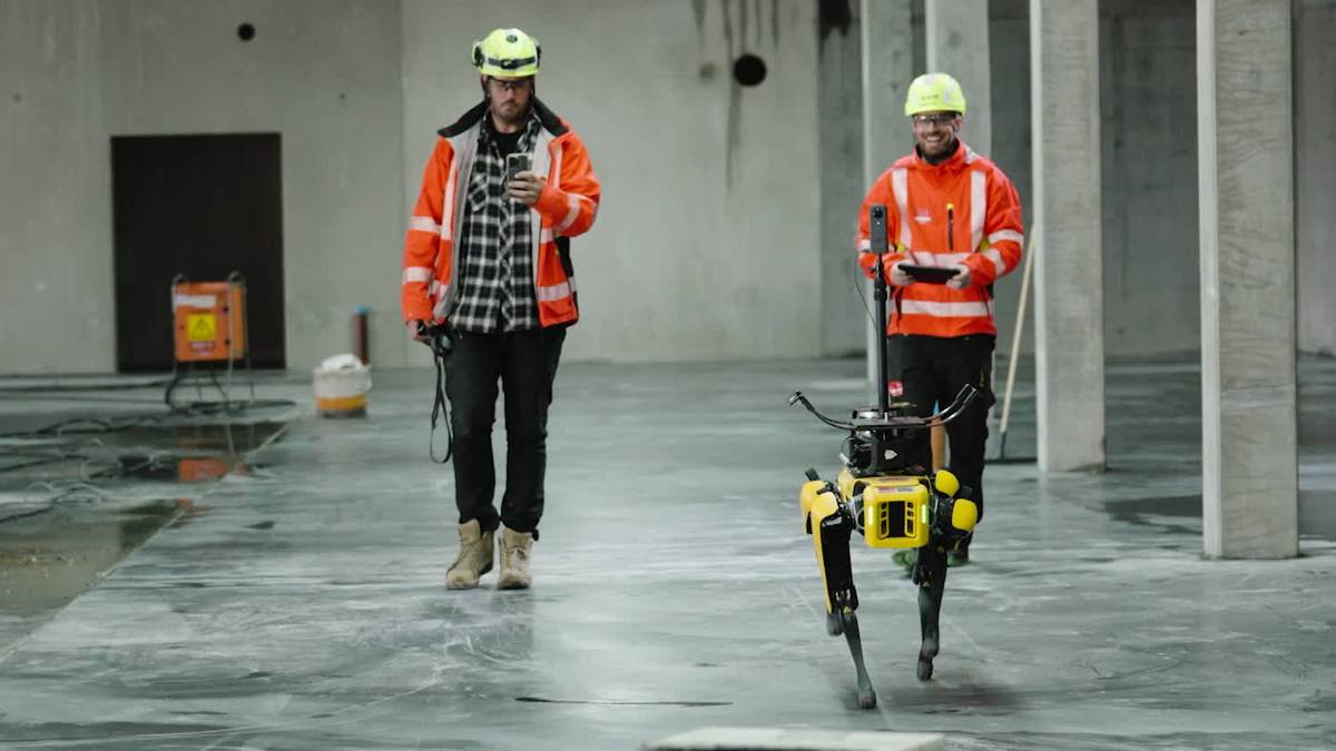 Robot dog ‘Spot’ takes over construction site – NRK Sørlandet – Local news, TV and radio