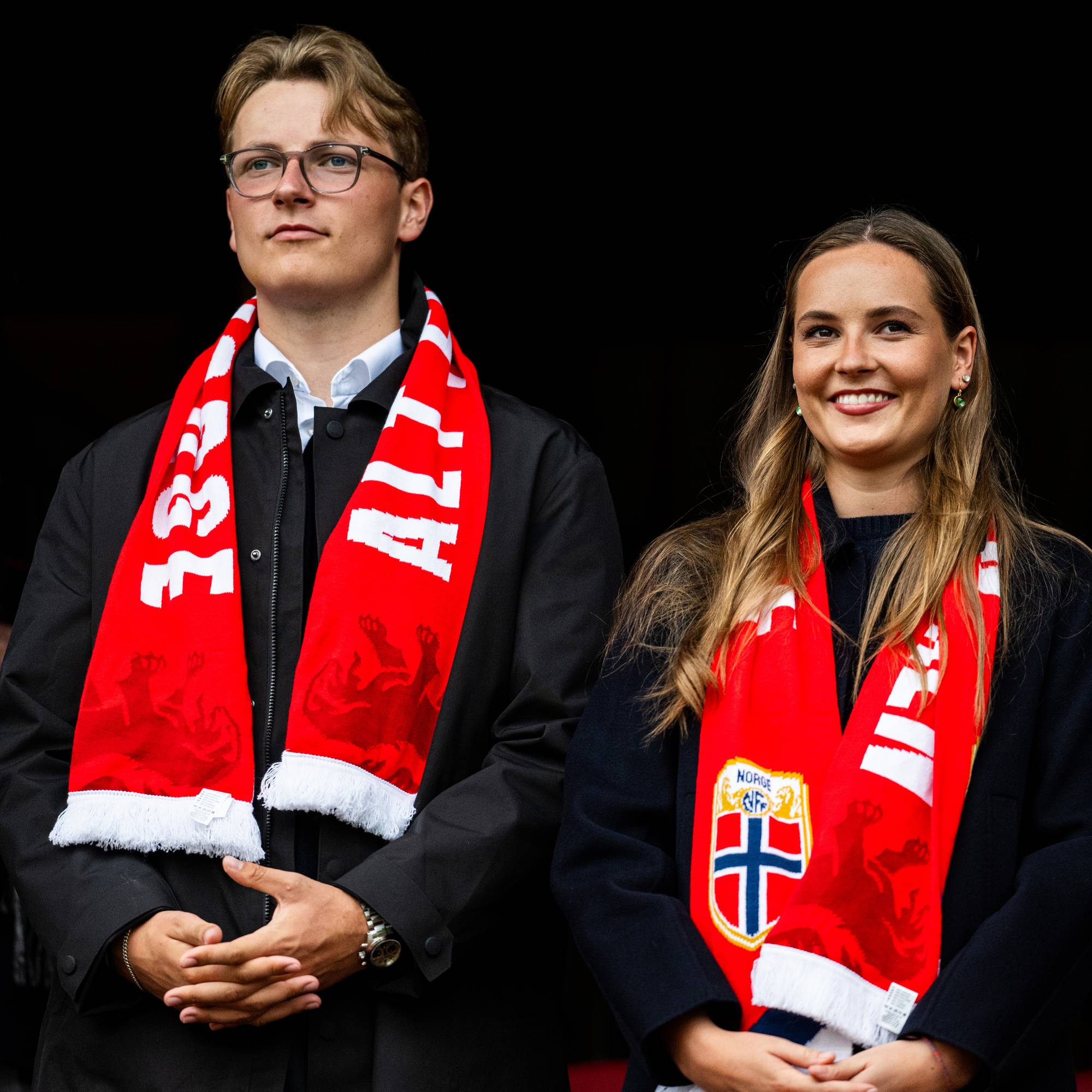 Prinsesse Ingrid Alexandra og prins Sverre Magnus på Ullevaal