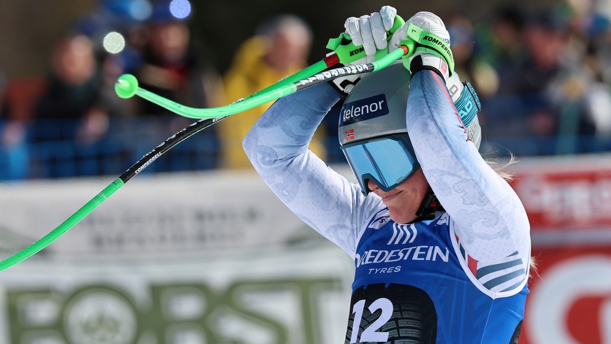 Kajsa Vickhoff Lie bommet på slutten – utenfor pallen i Italia