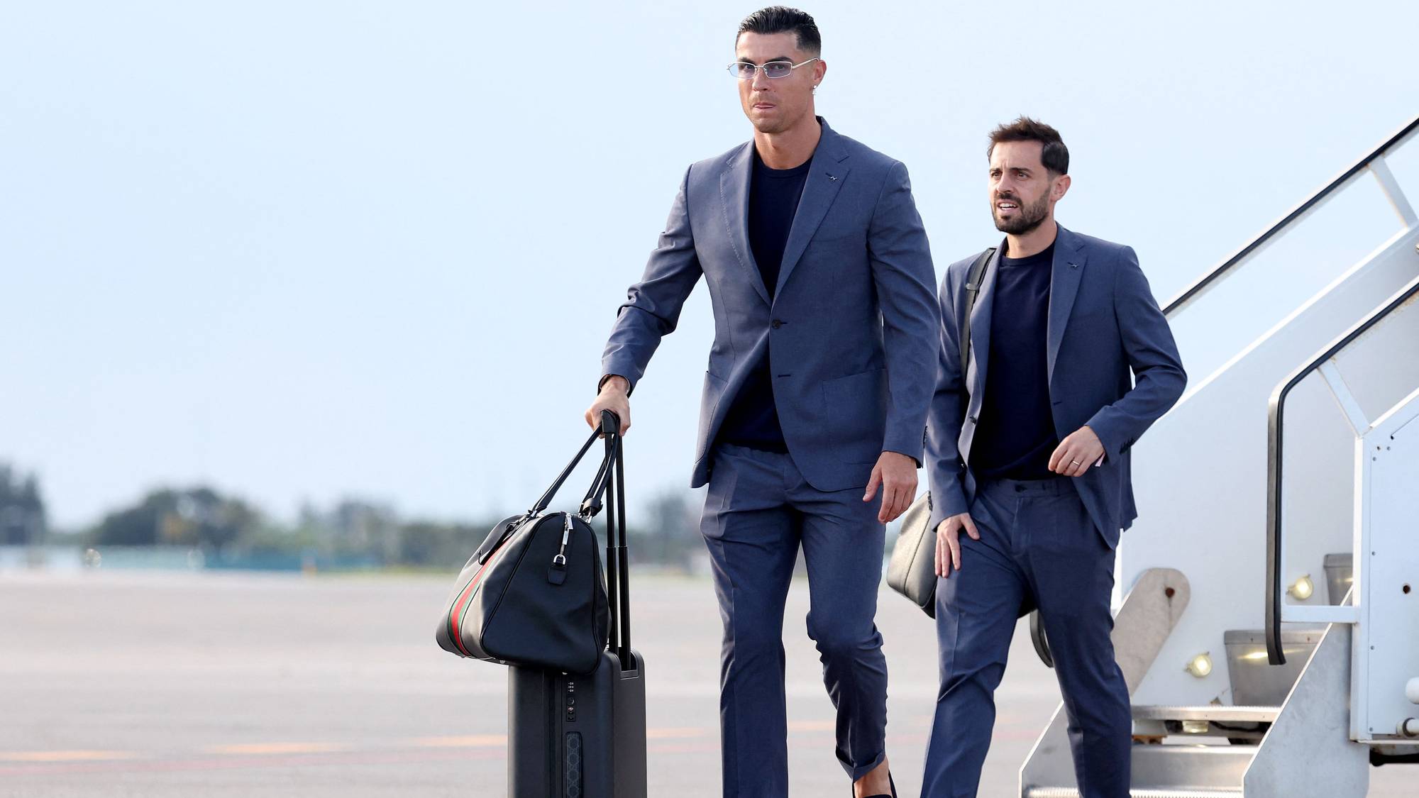 Cristiano Ronaldo and Bernardo Silva.