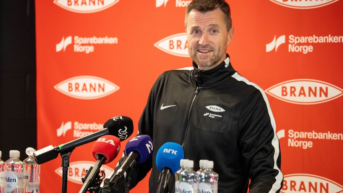 Eirik Horneland ny trener i Brann. Pressekonferanse på Brann stadion FOTO: Nina Kausland/NRK