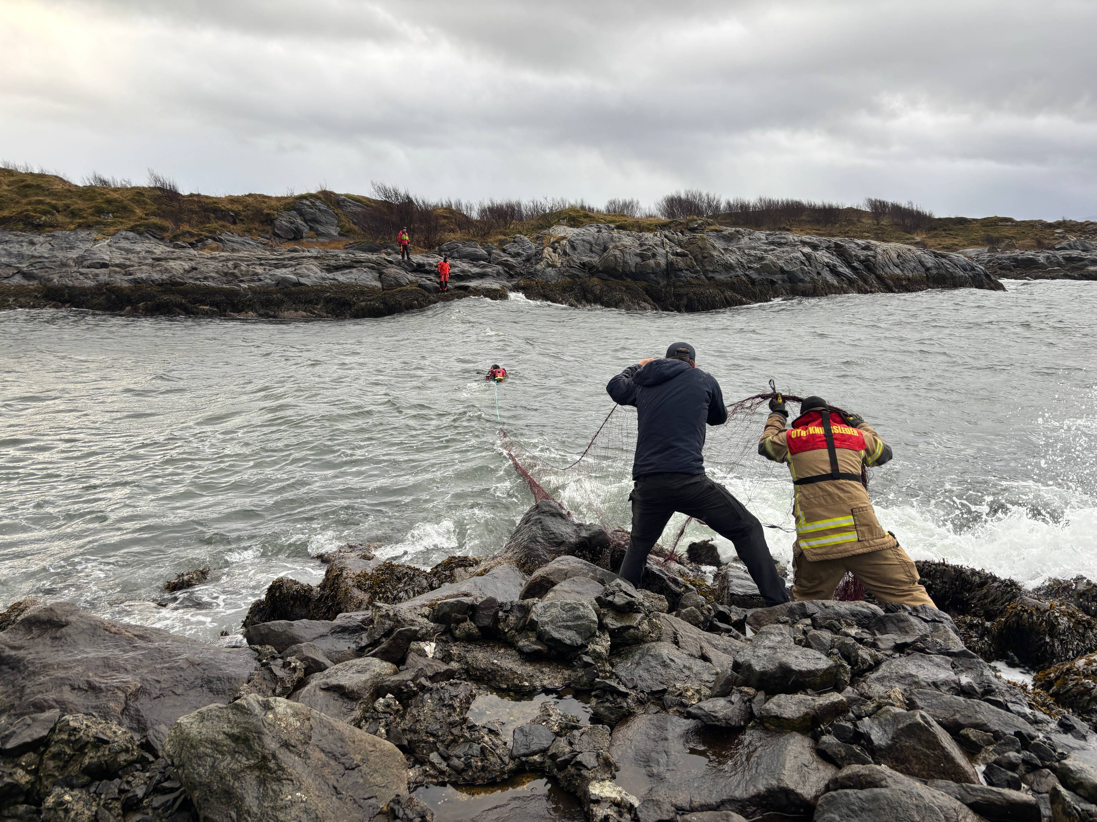 Redningsaksjon etter savnet vannskuterfører i Mørkvedbukta, Bodø