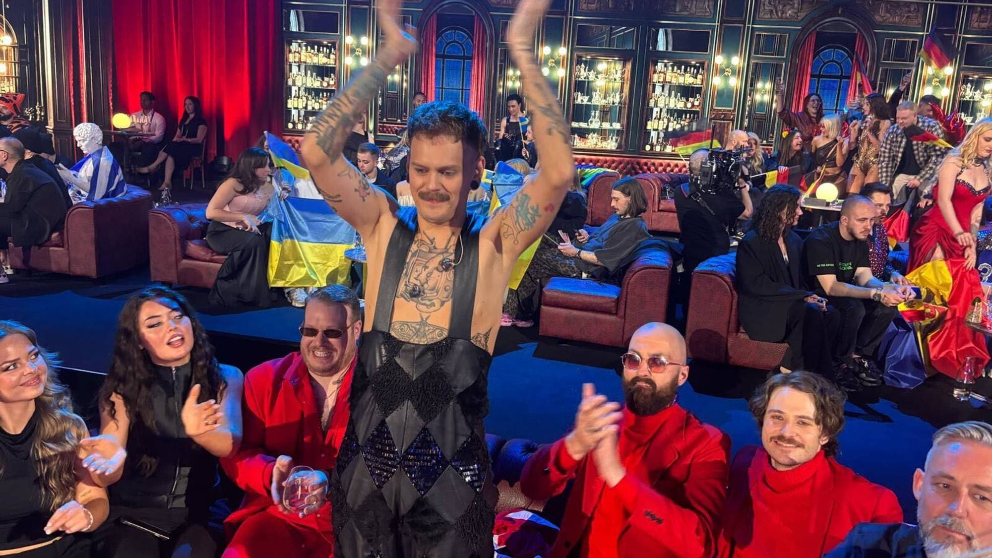 Jonas Lovv etter å ha spilt i Eurovision-finalen