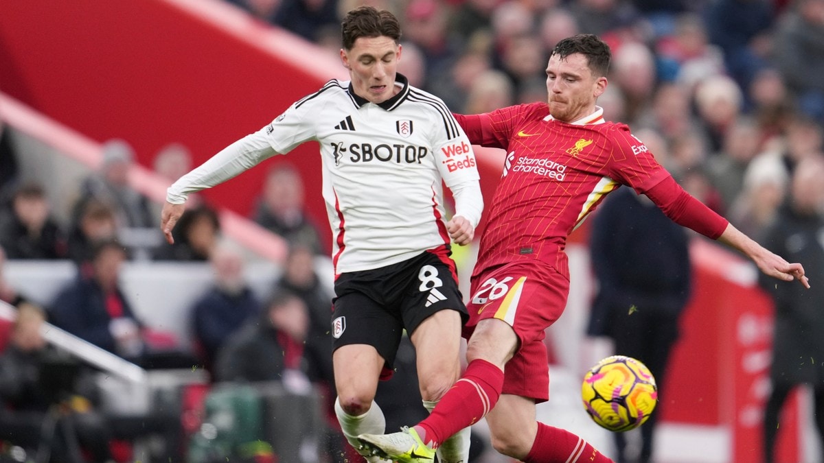 Robertson utvist da Liverpool spilte uavgjort mot Fulham