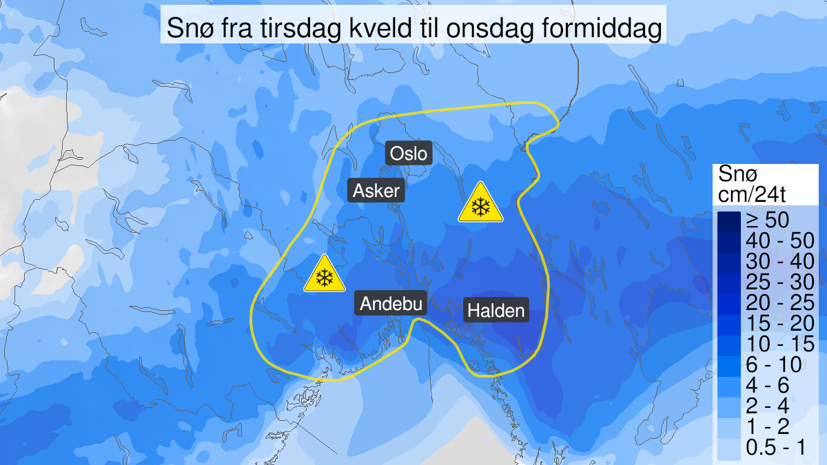 Several regions across the country receive yellow danger warning