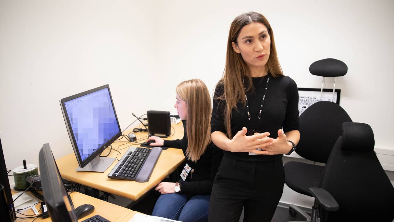 Jasmina Holten er klar til å ta et avhør ved Stovner Politistasjon.