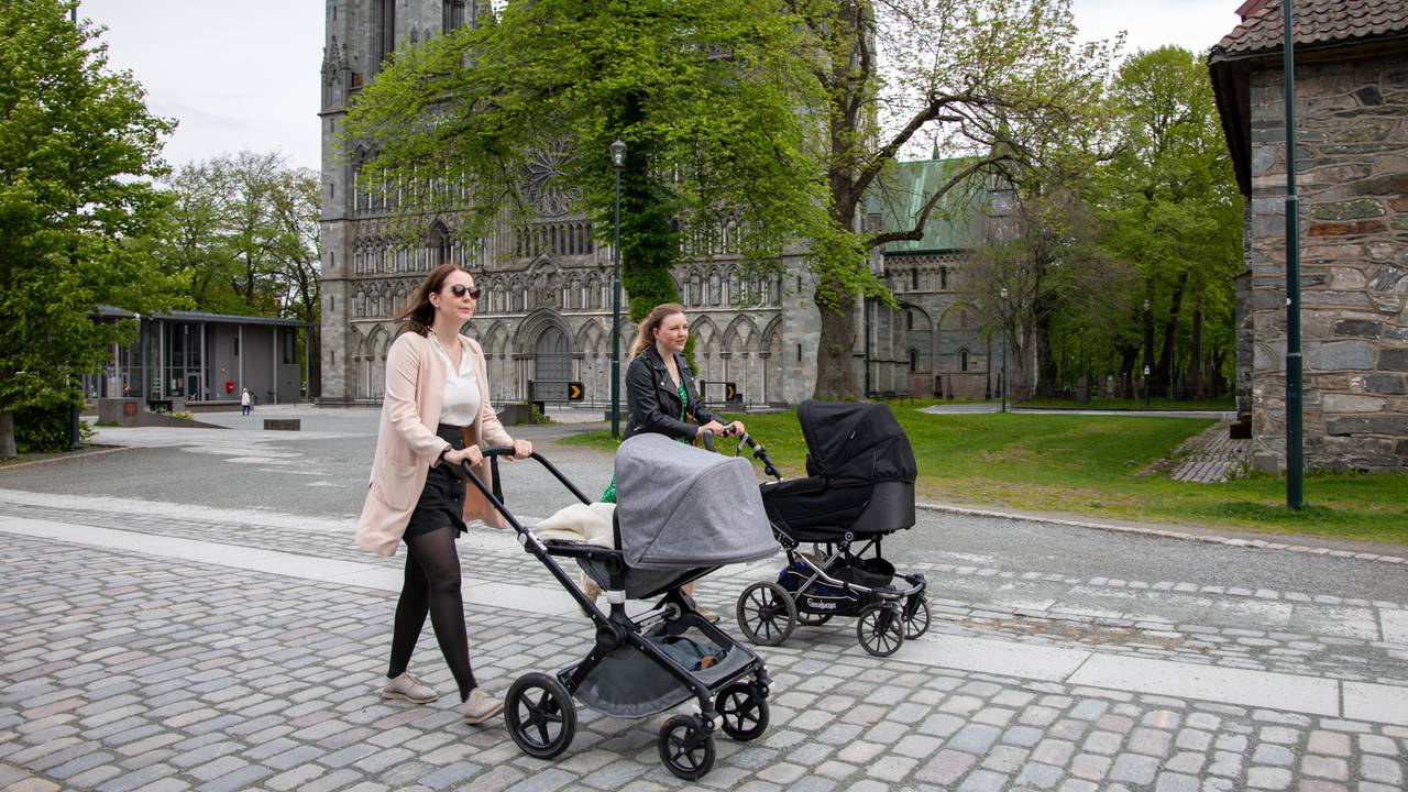 Trilletur foran Nidarosdomen