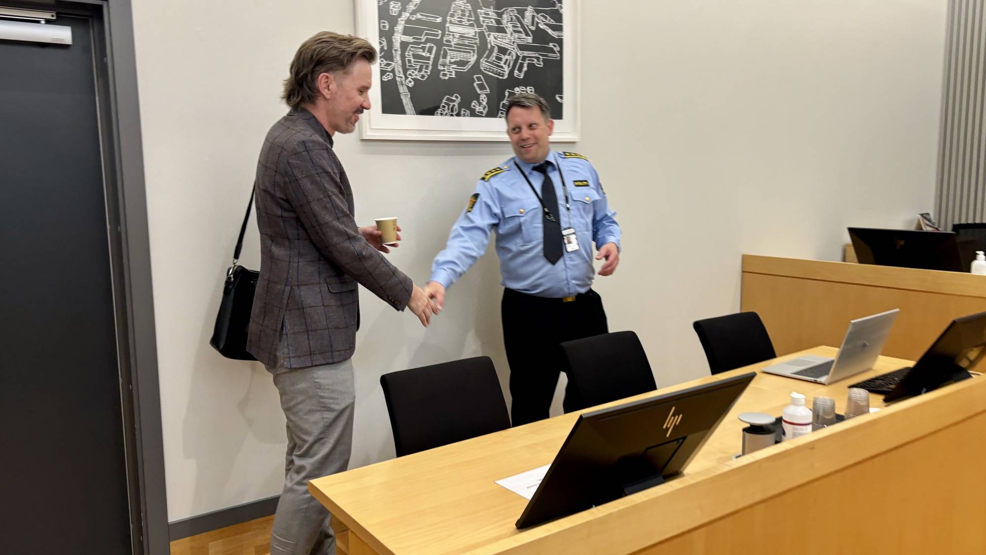 Brage Nordgård og Lars Ole Berge i Sør-Rogaland tingrett.