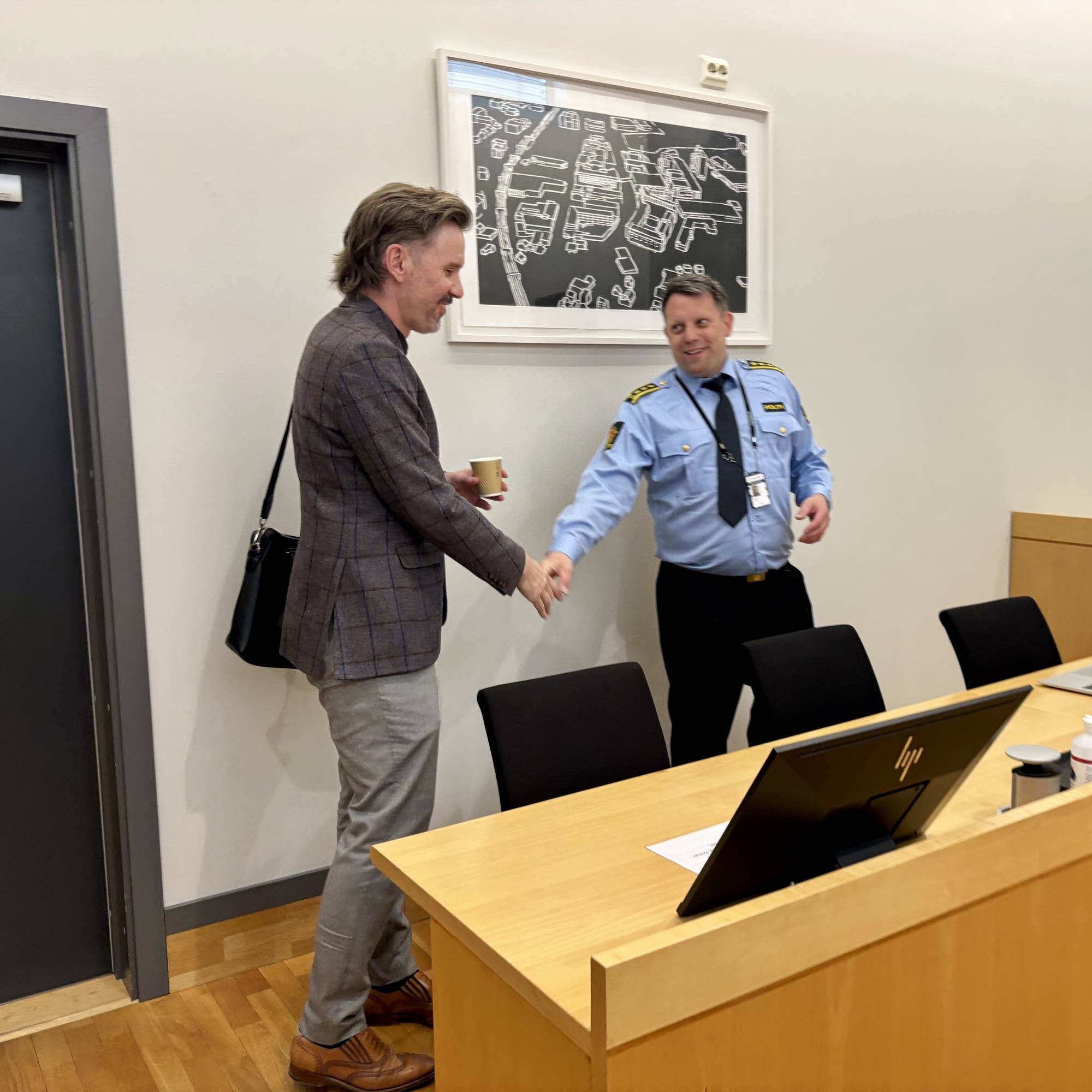 Brage Nordgård og Lars Ole Berge i Sør-Rogaland tingrett.