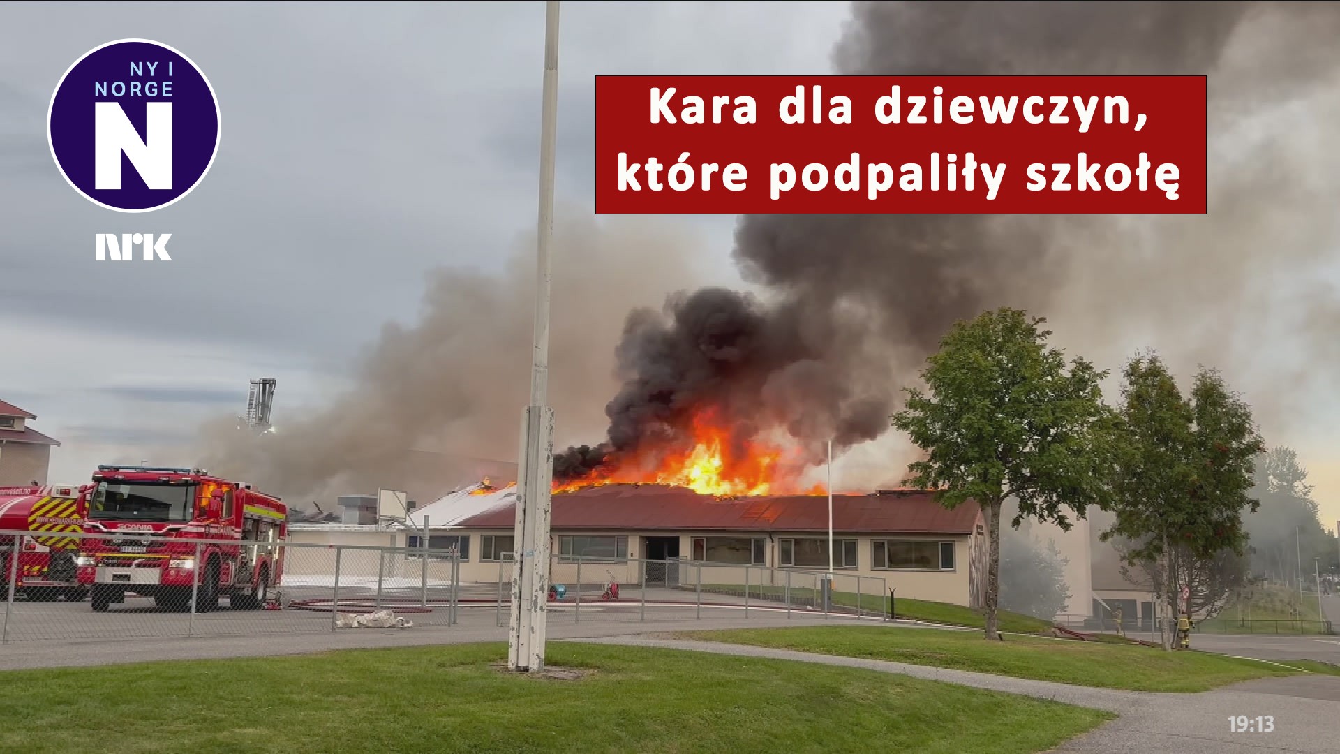 Two teenage girls sentenced after school fire in Løten