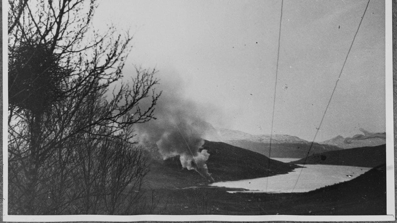 Narvikfronten i Gratangen, Gratangsbotn bombarderes