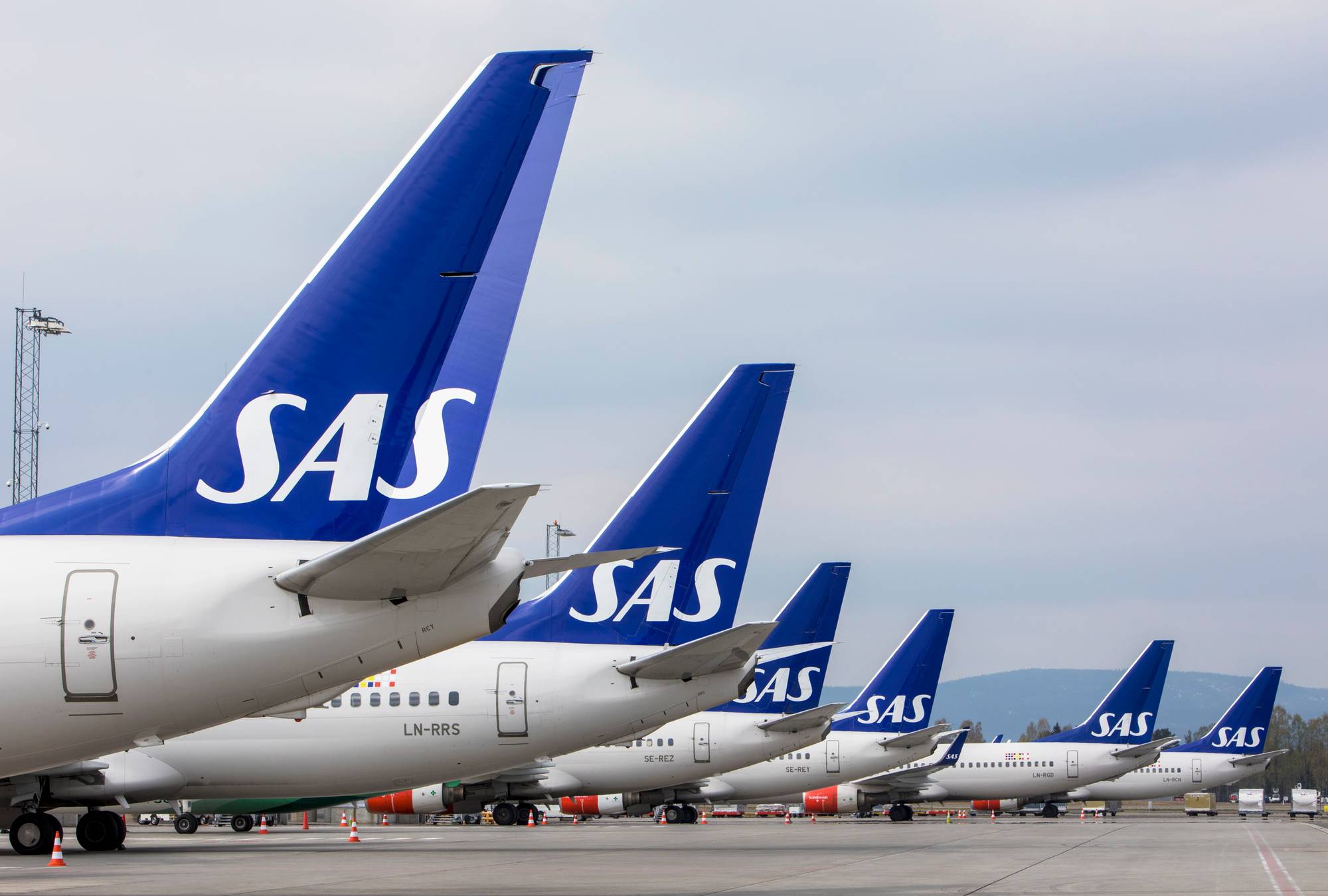 SAS-fly på Gardermoen