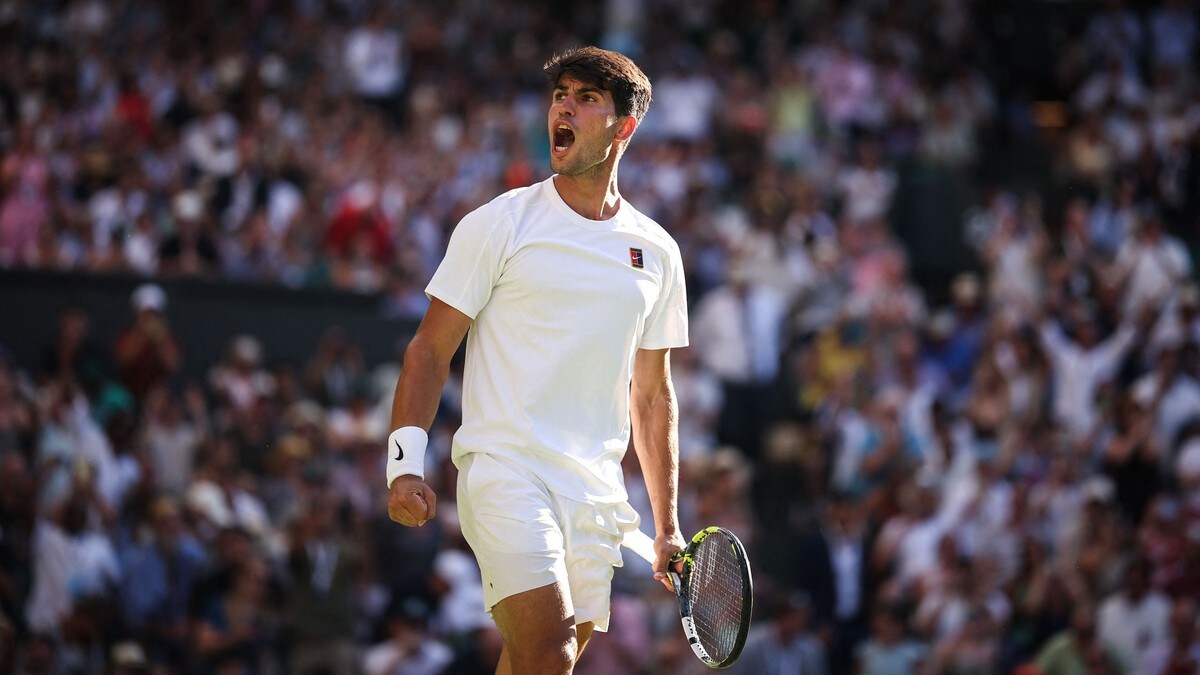 Alcaraz avanserte i Wimbledon-thriller – kan gjøre spesielt hattrick